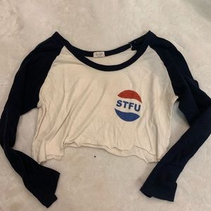Brandy Melville long sleeve Crop Top